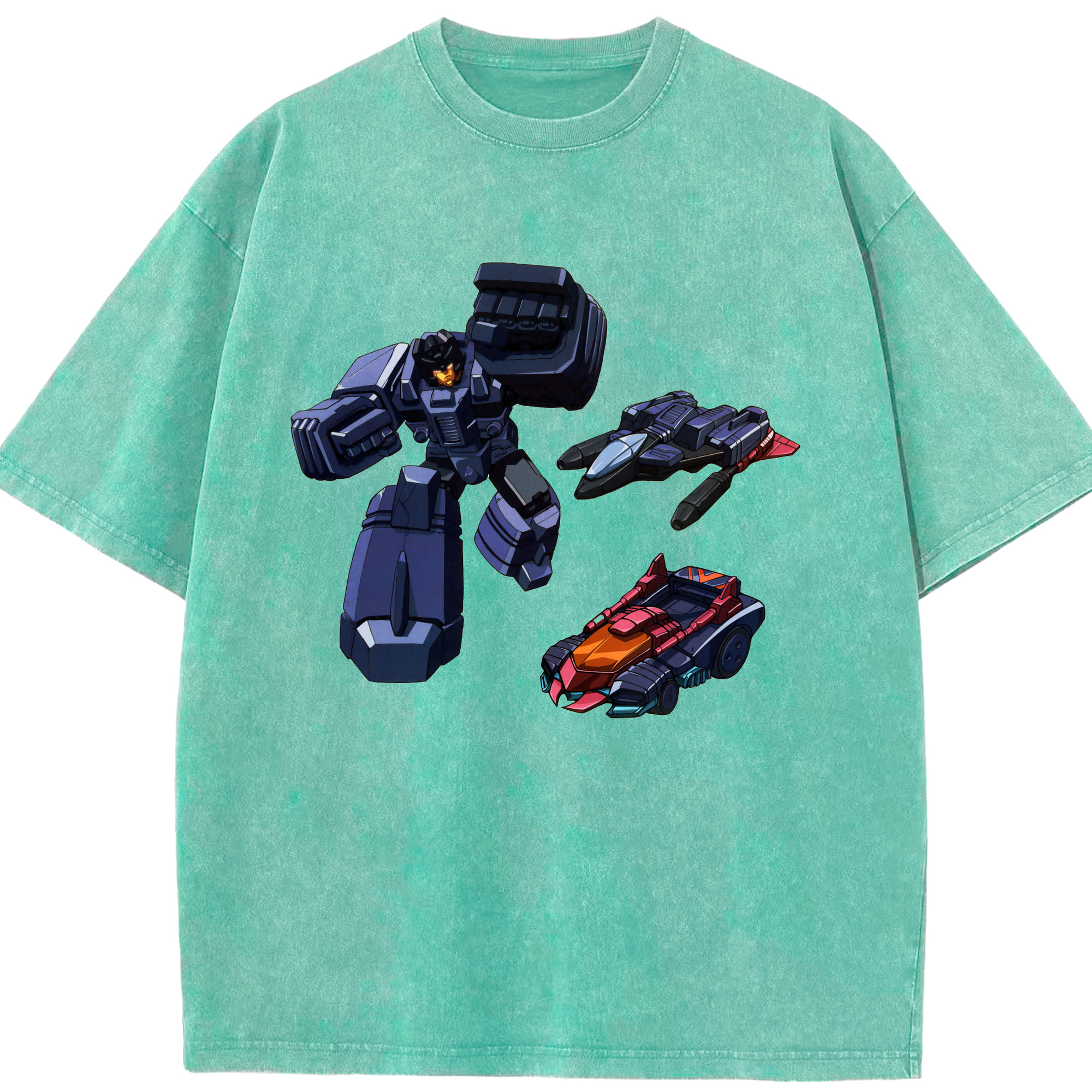 （画像用）  綿100% ヴィンテージ風 半袖Tシャツ（フロントプリント）